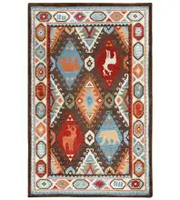 Alora Decor Itasca Hand-Tufted Lodge Patchwork IT1001 Area Rug